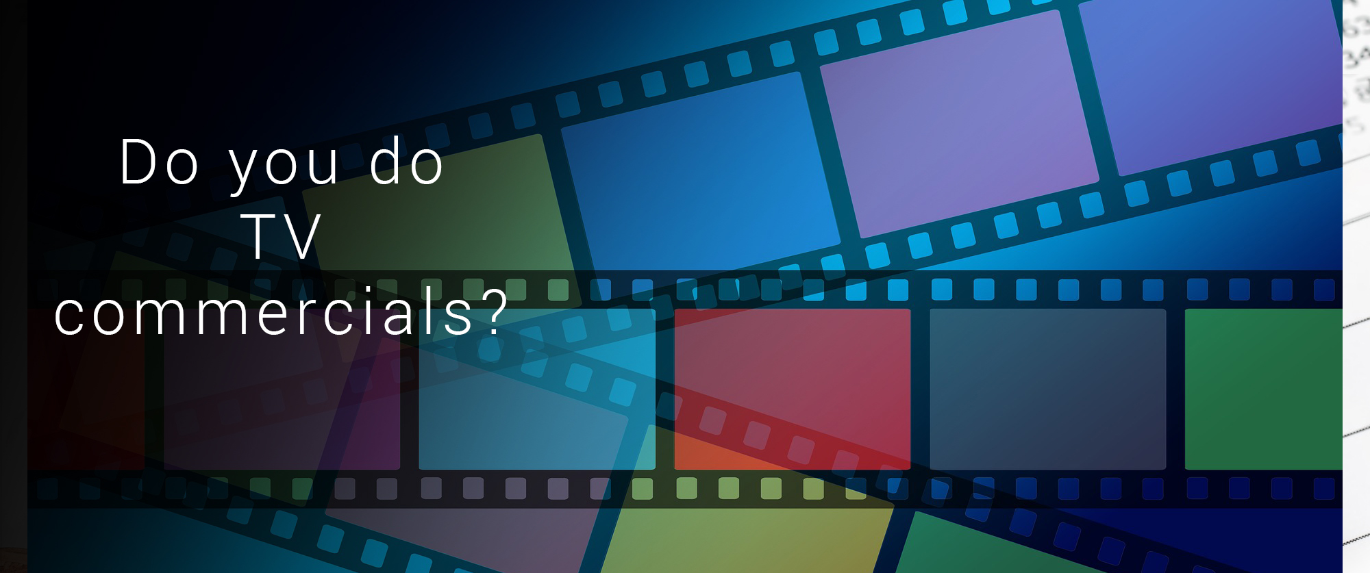 Do you do TV commercials Phoenix